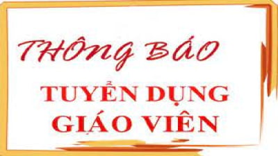 TUYỂN DỤNG VIÊN CHỨC HUYỆN THANH BÌNH NĂM 2021